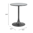 thumbnail image 2 of Bite Bistro Table Gray & Black Dining Table, Modern Style, Faux Terrazzo MDF round shape tabletop, Steel, Indoor Dining, 2 of 2