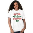 thumbnail image 3 of Xmas Napping Before Wrapping Presents Women's Graphic T Shirt Tees Brisco Brands S, 3 of 5