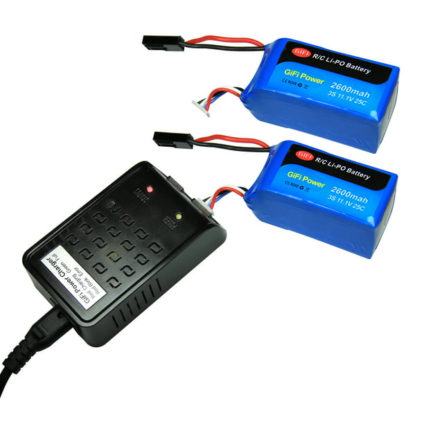 Maximalpower for Parrot AR.Drone 2.0 1.0 Battery 2600mAh Battery and (2 Battery+Charger) Walmart.com