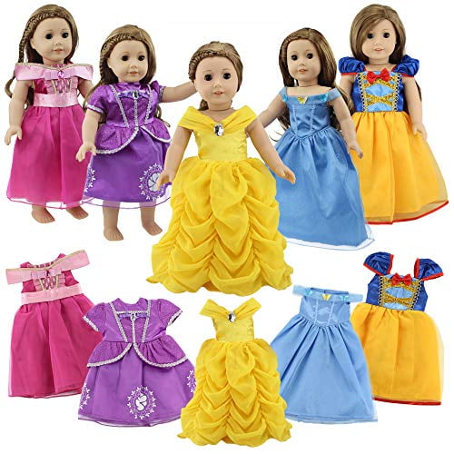 Vêtements de poupée de 45,7 cm, ensemble de 5 costumes de
