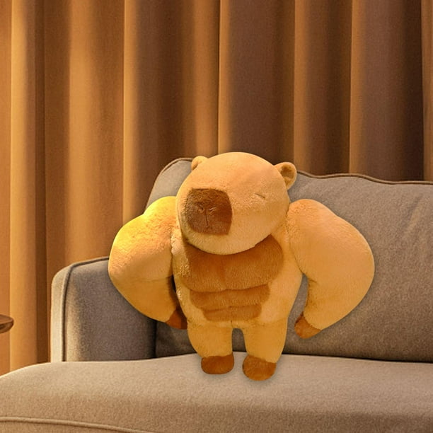 Carpincho de peluche de juguete, muñeco de , coche suave, cómodo juguete para dormir, lindo animal de peluche de para adolescentes,