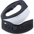 thumbnail image 1 of Premium Pizza Cutter Food Chopper-Super Sharp Blade Stainless Steel Pizza Cutter Rocker Slicer with Protective Sheath Multi Function Pizza Knife Kitch, 1 of 5
