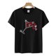 thumbnail image 2 of Mujeres Love Print Valentine's Day Gift Pareja Camiseta de manga corta con cuello redondo Tops Fridja  gope4303, 2 of 3