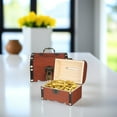thumbnail image 3 of ETHZZLE 2Pcs Wooden Treasure Chest Money Boxes with Zinc Alloy Lock and Key Assorted Colors, 3 of 7