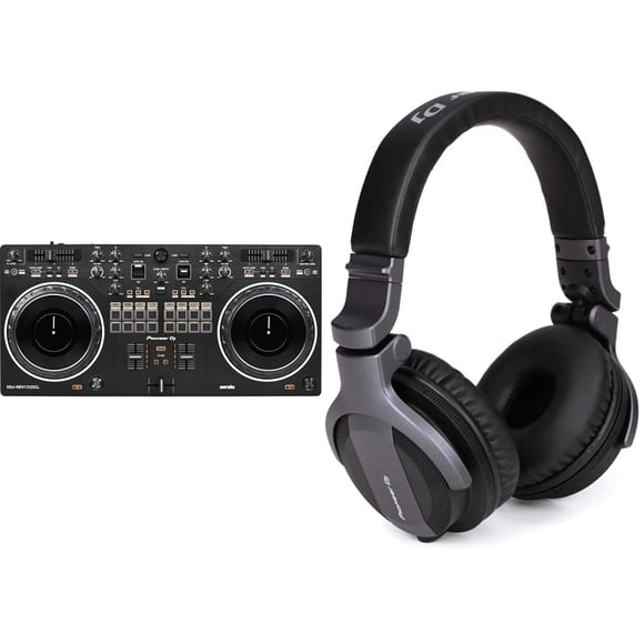 Controlador DJ Pioneer DJ DDJ-REV1 de 2 decks con auriculares Serato +