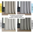 thumbnail image 3 of Half Price Drapes City Grey Grommet Heritage Plush Velvet Room Darkening Curtains (1 Panel), 50W X 108L, 3 of 10