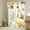 thumbnail image 3 of Castle Fairy Cartoon Truck Curtains Pack of 2 (42x84 Each) for Preppy Child,Construction Vehicles Curtains Blackout,Car Theme Bedroom Curtains,Lightweight Room Decor, 3 of 6