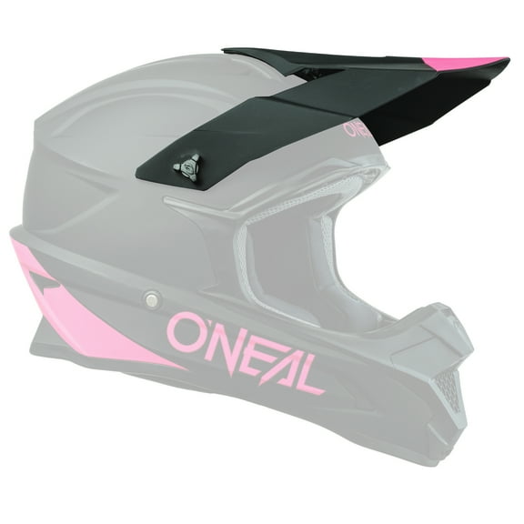O'Neal 1 SRS Helmet Replacement Visor/Peak Black/Pink