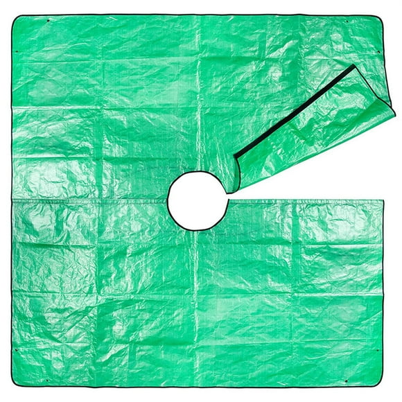 78.7X78.7 Pruning Drop Cloth Waterproof Foldable Leaf Tarp for Trimming with Corner Buckles