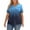 Dark Blue, variant on Plus Size Tops for Women Summer Casual Cute Tees Shirt V Neck Long Sleeve Gradient Print Blouses 4x-5x Tunics Blouses Wine L