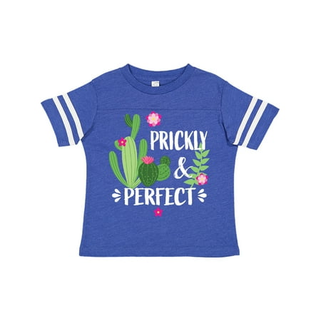 

Inktastic Cactus Prickly and Perfect with Pink Flowers Gift Toddler Boy or Toddler Girl T-Shirt