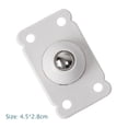thumbnail image 3 of Bewildely 4PCS Universal Casters Self-Adhesive Stainless Steel Portable Pulleys Universal Wheel Lightweight for Storage Boxes Cabinet Type3 NO3, 3 of 6