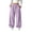Purple, variant on Girls Pants Wide Leg Sweatpants Kids Baggy Casual Elastic Waist Solid Color Track Sweat Pants with Pockets Streetwear for School Sports Hiking