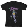 thumbnail image 3 of Batman Laughing Joker Toddler Boy's Black T-shirt-4T, 3 of 5