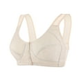 thumbnail image 2 of Hontri Bras for Women, Women Sexy Lace Front Button Shaping Cup Adjustable Shoulder Strap Large Size Bra Beige M under $10, 2 of 7