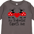 thumbnail image 4 of Inktastic My Godmother Loves Me Boys or Girls Long Sleeve Toddler T-Shirt, 4 of 5