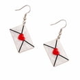 thumbnail image 3 of RubyLee Elegance Love Letter Envelope Dangle Earrings for Women, 3 of 5