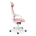 thumbnail image 4 of Furniture of America Celciana Executive Chair with Lumbar Support & Swivel, 275 lb. Capacity, Pink and White, 4 of 10