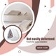 thumbnail image 5 of Wosthever Soporte para toallas Cocina Baño Adhesivo Perforación libre Extraíble Organizador adhesivo Gancho de trapo Paño de Estante de Almacenamiento y organización del hogar Gris blanco Wosthever HA011642-04, 5 of 6