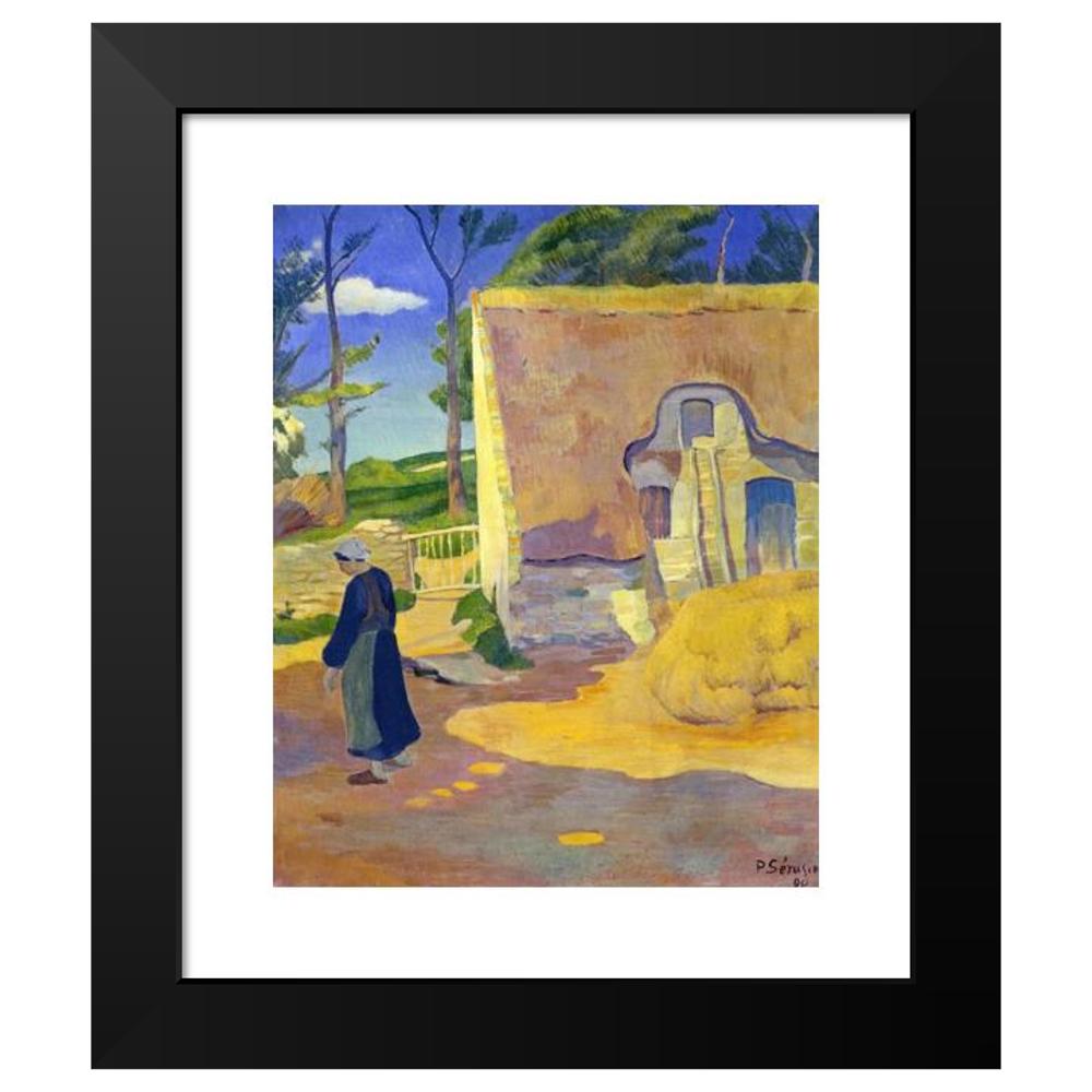 Paul Sérusier 15x18 Black Modern Framed Museum Art Print Titled - Farmhouse at Le Pouldu (1890)