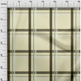thumbnail image 2 of oneOone Cotton Silk Light Yellow Fabric Madras Check Sewing Material Print Fabric By The Yard 42 Inch Wide, 2 of 4