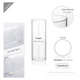 thumbnail image 2 of Candle Holder Sleeve, Wide 3.5", Height 10", 2 Pieces, Clear Glass Cylinder Open Both Ends, Chimney Shade Tube (HST3510_2pc) 3.5"x10"H, 2 of 7