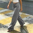 thumbnail image 4 of Bixock Women Pajamas Pants Loungewear Pants Solid Color Long Pajama Pants Straight Leg Elastic Drawstring Waist Side Pockets Soft Homewear Indoor Sleepwear Trousers Women Clothings, 4 of 5
