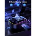thumbnail image 3 of Car Hands-free Call Bluetooth Adapter, FM Transmitter with Charger, 7-color LED Light Mp3 Audio Music Stereo, 3 of 9