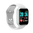 thumbnail image 2 of Waterproof Bluetooth Smart Watch Phone Mate Heart Rate Monitor For iOS Android, White, 2 of 7