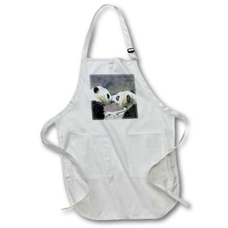 

3dRose Baby Pandas - Medium Length Apron 22 by 24-inch