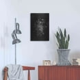 thumbnail image 4 of Luxe Metal Art 'Lacey Flowers' by Kamdon Kreations, Metal Wall Art, 16"x24", 4 of 9