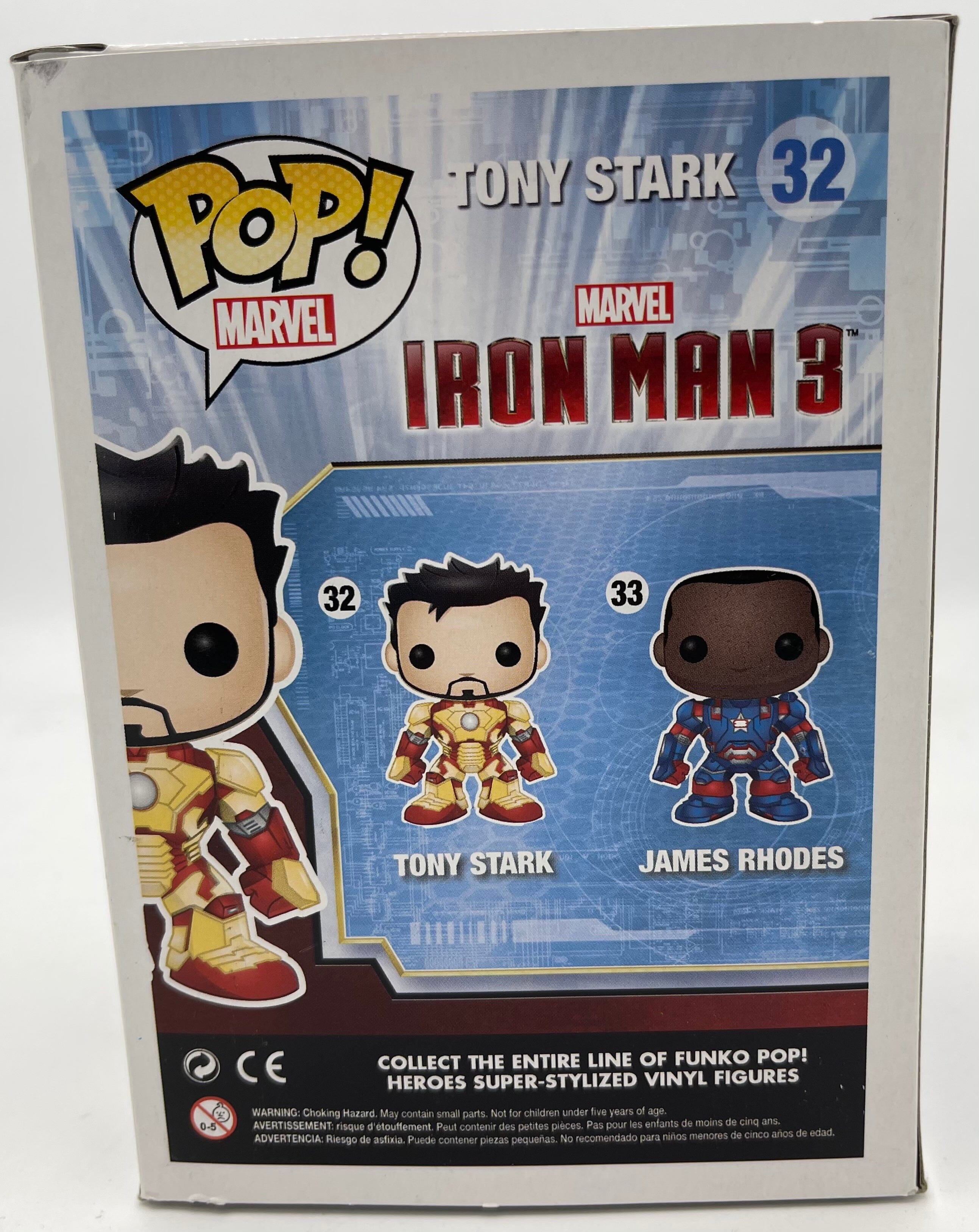 SDCC 2013 FUNKO POP IRON MAN 3 Mark 32 Unmasked Tony Stark Figure