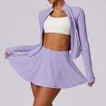 thumbnail image 5 of Conjunto deportivo de 2 piezas para mujer, traje de Yoga, ropa deportiva de manga larga, Top deportivo, Falda corta, mallas de entrenamiento para gimnasio, ropa de gimnasio, 5 of 5