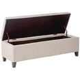 thumbnail image 4 of Pouf de Rangement en Tissu Glouser Christopher Knight, Sable, 4 of 5