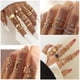 thumbnail image 3 of Set de anillos para nudillos IFKM Gold Vintage apilables para mujer, 3 of 8