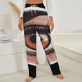 thumbnail image 3 of Eye Art Winter Female Pants Flannel High Waist Women Pants Lady Warm Straight Leg Plush Trousers, 3 of 7