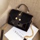 thumbnail image 1 of 2019 bolsos de hombro de cuero PU de leopardo para mujer, bolsos cruzados con cadena de color negro sólido y Borgoña para mujer, bolsos bandolera de moda para chica MFZFUKR 2031277-1, 1 of 3