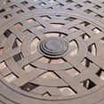 thumbnail image 4 of Christopher Knight Home Alfresco Outdoor 37-inch Cast Aluminum Round Bar Table with Umbrella Hole by, 4 of 4