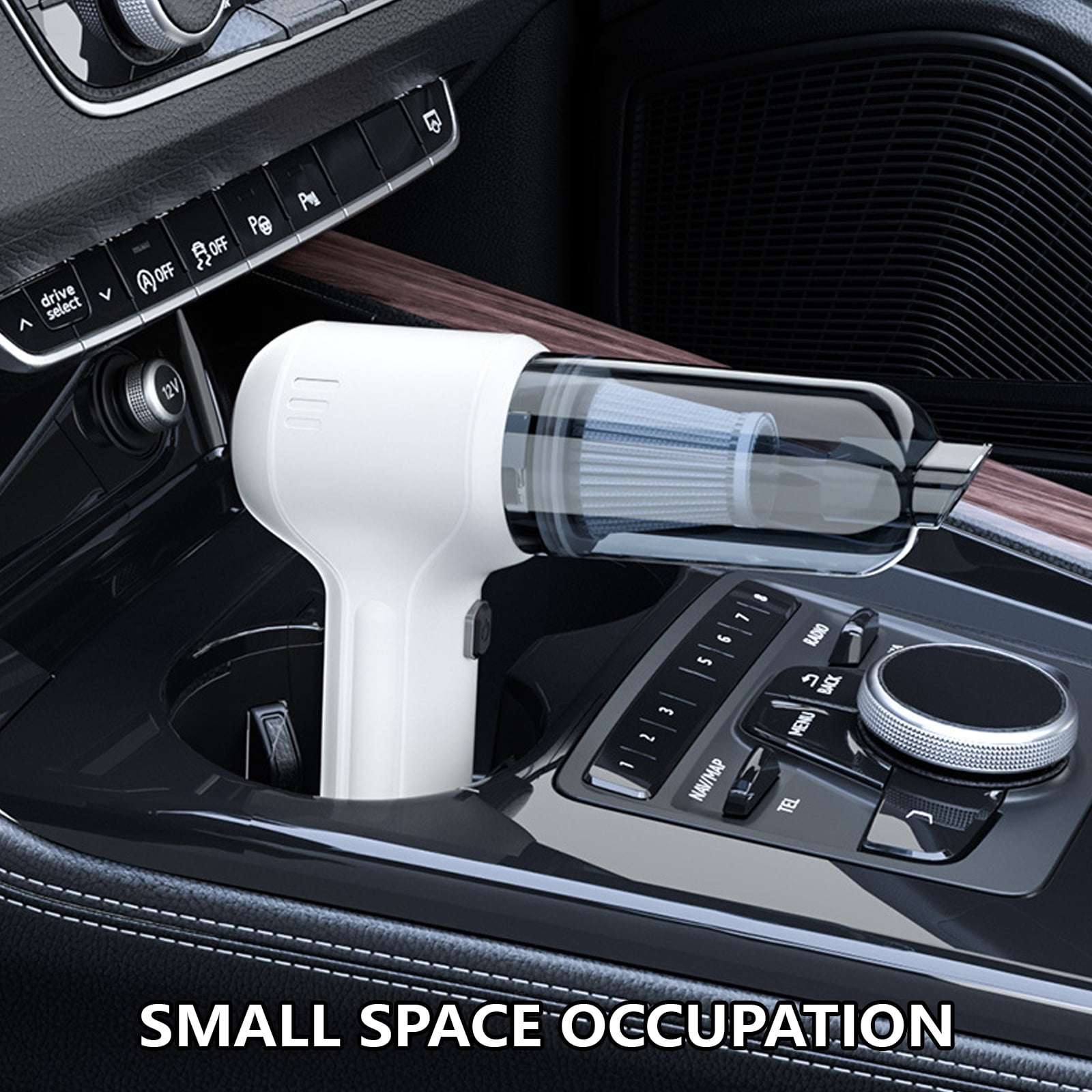 Easy to Use Car Vacuum Cleans Auto Dust Blowing with Extended Reach Handheld Car Vacuum Tool for Efficient Dust Removal