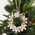 thumbnail image 5 of 1 colgante para árbol de Navidad, reno, copo de nieve, estrella, corona, decoración para fiesta de Navidad, decoración del hogar, regalo, adorno, 5 of 5