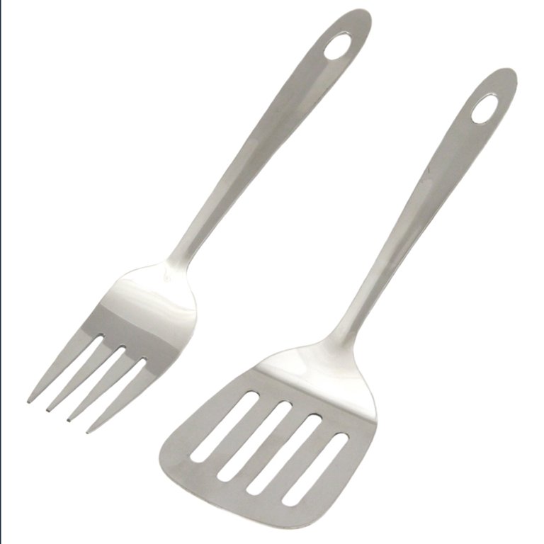 6pcs, Premium Kitchen Utensils Set - Includes Ladle, Spoon, Slotted Spoons,  Spatula, Slotted Turner, Spaghetti Server - Durable PC Plastic - Perfect f
