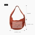 thumbnail image 4 of NANAHuang Nylon Crossbody Bags for Women, Trendy Medium Crescent Bag, Lightweight Woman Over Shoulder Purse with Zipper, 4 of 9
