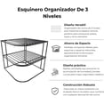 thumbnail image 3 of Esquinero Para Platos Negro, 3 of 6
