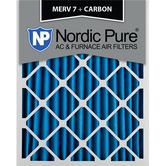Nordic Pure 14x30x1M13+C-6 MERV 13 Plus Carbon AC Furnace Air Filters Qty-6 