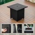thumbnail image 6 of Phoneix 28” Propane Fire Pit Table for Outside with Lava Rocks, Weatherproof Protective Cover and Electronic Ignition, Gray, 6 of 8