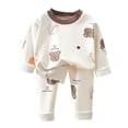 thumbnail image 1 of Odeerbi 0-13 Años Pijamas de Algodón Para Niños Con Mangas Largas Y Pantalones Con Estampados Dos Piezas Pijama de Dos Piezas Acondicionador de Ropa Para Dormir, 1 of 5