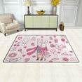 thumbnail image 3 of Coolnut Valentine's Day Doodles Area Rug Pad - 31 x 20 inch - 100% Light Weight Polyester Fabric for Living - Bedroom, 3 of 6