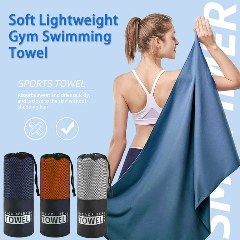Microfiber Gym Towels Sports Fitness Workout Sweat Towel Super Soft and  Absorbent 