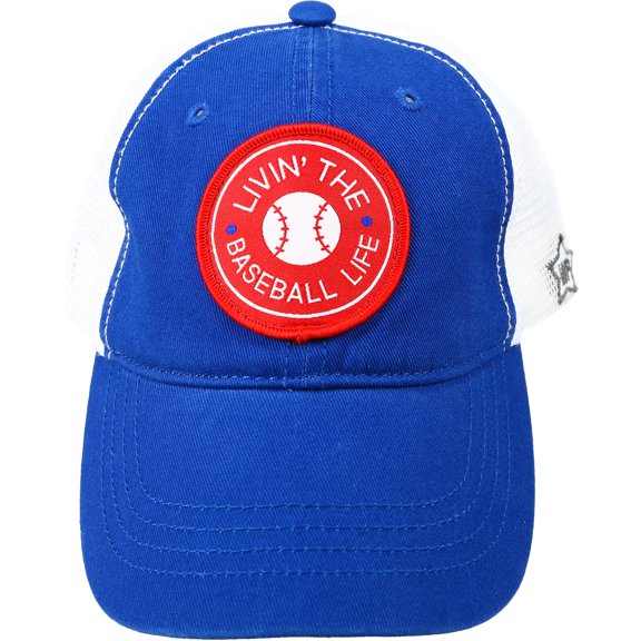 Baseball Life - Blue Adjustable Mesh Hat