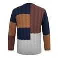 thumbnail image 6 of Mens Cardigan Sweater 3xl,Men Fashion Colorblock Fall Winter Lapel Cardigans Knitted Jackets Casual Long Sleeve Knit Sweater Coats, 6 of 6